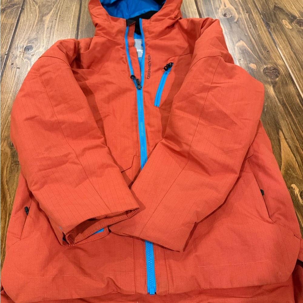 Obermeyer Orange Jacket with Blue Details